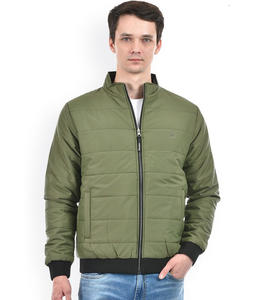 Chaqueta de bombardero acolchada cálida de invierno para hombre de alta calidad, abrigos con cremallera completa a prueba de viento, prendas de vestir, estilo Premium OEM ODM - Product Image 1