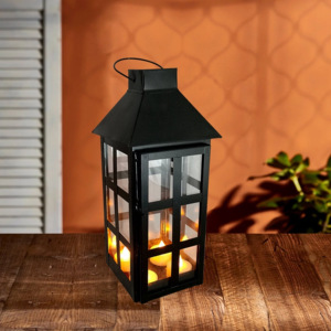 European Style Metal <b>Candle</b> Holders <b>Lanterns</b> <b>Black</b> Gold Stripe Glass Material Handmade New Design Indoor Outdoor Home Decoration - Product Image 4