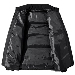 Custom <b>Men's</b> Winter Puffer <b>Jacket</b> Stand Collar <b>Long</b> Sleeve Custom Breathable Outdoor <b>Jackets</b> Manufacturer - Product Image 4