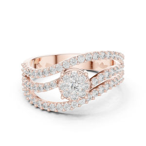 แหวนทองคำ 14K สีเหลือง ประดับเพชรทรงกลม 0.77 กะรัต เพาะเลี้ยงในห้องปฏิบัติการ รับรองโดย IGI แหวนหรูสำหรับผู้หญิง |   ชุดทำงาน |   เพชรที่เพิ่งเพาะเลี้ยง - Product Image 3