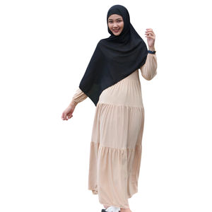 Robe Longue Design Ethnique Manches Longues Durable Haute Qualité Sensation Douce Main Musulmane Vêtements pour Femmes Zevanya - Product Image 3