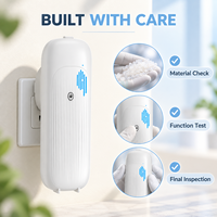 Diffuseur d'arômes mural de 100 ml avec lumière ambiante, contrôle par application Bluetooth et couverture de 30 à 100 m³ pour la maison, le bureau et l'hôtel