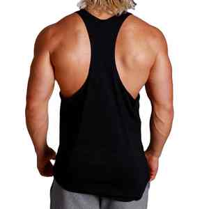 2025 nuevas camisetas sin mangas para hombres, ropa de calle informal de secado rápido y entrenamiento de gimnasio, entrenamiento atlético de algodón 100% OEM disponible - Product Image 4