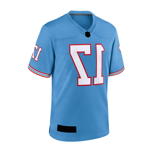 Vente en gros à prix réduit Maillot de football américain unisexe Sublimation Logo personnalisé à manches courtes Offre Spéciale d'équipe personnalisé - Product Image 1