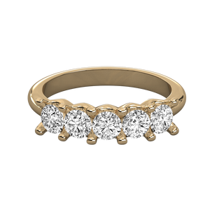 Anillo de Diamantes Cultivados en Laboratorio de Oro de 10K para Mujer, Elegante y Lujoso - Product Image 5