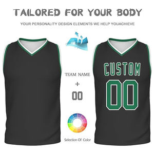 Camiseta de baloncesto ligera de secado rápido al por mayor para hombres último diseño OEM con técnica de impresión por sublimación - Product Image 5
