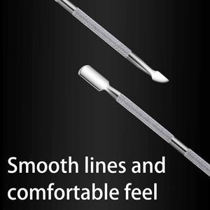 Empujador de Cutículas de Acero Inoxidable de Doble Extremo para Remover Esmalte de Uñas en Gel y Piel Muerta - Product Image 4