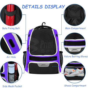 Sacs de baseball imperméables à bas prix Sacs de baseball de sport de dernière conception Sacs de baseball en gros - Product Image 2