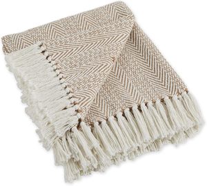 Décoration de la maison couvertures tissées tricotées roses écologiques couverture en peluche de coton couverture Boho personnalisée en coton solide et doux - Product Image 1