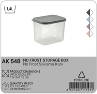 Boîte de conservation pour congélateur Afossa 1,4 L, anti-givre, hermétique, avec couvercle, sans BPA, en plastique PP durable, très vendue, moderne, pour la cuisine