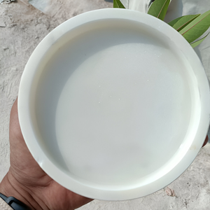 Bandeja redonda de mármol para servir, directa de fábrica, a bajo precio, bandeja de fruta de cerámica para tocador de baño y decoración del hogar - Product Image 4