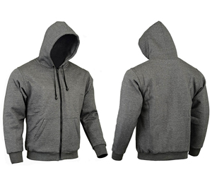 Men's Full <b>Zip</b> Hooded Sweatshirt Cotton Blend <b>Hoodie</b> with Front <b>Pockets</b> Adjustable Drawstring Casual Daily Wear OEM Services - Product Image 6