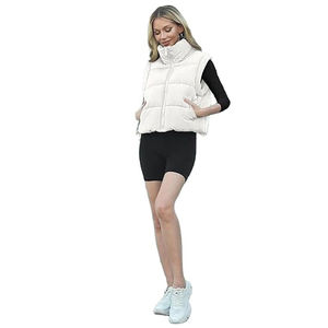 Gilet matelassé pour femme, col à capuche, fermeture éclair, sans manches, imperméable, design unique, printemps, vente chaude, OEM - Product Image 2