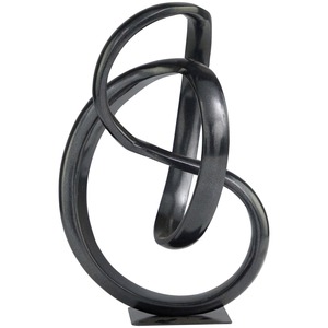 Sculpture décorative d'arbre en métal écologique faite à la main en argent, 32 pouces de haut, figurine de branche en fer forgé, style moderne - Product Image 3