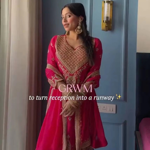 Chinnon Prêt-à-porter pour femme Sharara Suit Beau style pakistanais avec Salwar Kameez et Dupatta pour les fêtes - Product Image 5