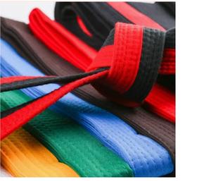 Couleur unie Logo personnalisé 100% coton 220g léger adulte uniforme broderie BJJ ceintures pour les MS-BB-04 d'entraînement d'arts martiaux - Product Image 2