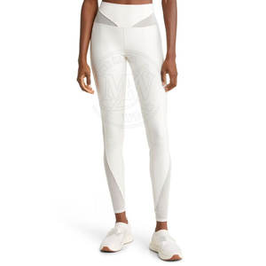 Vente directe d'usine Legging de gymnastique décontracté pour femmes Tissu tricoté respirant avec Legging d'impression par sublimation taille moyenne - Product Image 1