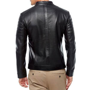 Chaqueta de Cuero para Hombre de Alta Calidad, Hecha a Medida, Corte Entallado, Material Superior de Piel de Cordero Genuina, Diseño de Moda, Venta al por Mayor - Product Image 6