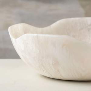 COMPLÉMENTS Personnalisé Vente Chaude Forme Ronde Bol De Service À Salade En Résine pour La Décoration De Table De Fête De Mariage Bol En Résine - Product Image 6