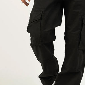 Pantalones Cargo Unisex de Lona 100% Algodón, Estilo Urbano, Multibolsillos, Cierre con Cordón, Resistentes al Desgaste, Impermeables y Cortavientos - Product Image 2
