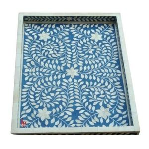 PLATEAU DE SERVICE PREMIUM PURE BONE INLAY Décor de table à manger pour la maison, hôtel et restaurant - Product Image 4