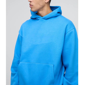 <b>Men's</b> 2025 Heavyweight Unisex Hoodies High Quality 100% Cotton Custom Embroidery Oversized Logo Plain Dyed Streetwear for Winter - Product Image 3