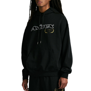 เสื้อฮู้ดผู้ชาย Avirex แบบลำลองสไตล์สตรีทแวร์ผ้าฟลีซผ้าฝ้ายออร์แกนิกแบบสวมหัวมีฮู้ดแบบกำหนดเอง100% - Product Image 6