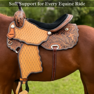 Selle de corde en cuir véritable faite à la main |   Selle de course Western Roper Ranch |   Selle d'équitation artisanale |   Vente en gros - Product Image 2