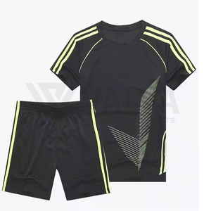 Maillot de football d'été respirant personnalisable de qualité supérieure pour adultes, design col en V avec logo et couleur de tissu personnalisés - Product Image 2