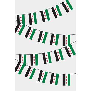 Syria Rectangular Flag <b>Banners</b> Guirlande Decorative Fanions Set - Product Image 1