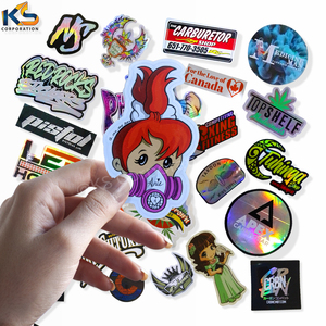 Pegatinas de vinilo sostenibles ecológicas con impresión UV personalizada para promoción comercial y embalaje creativo tamaño de forma personalizado - Product Image 3