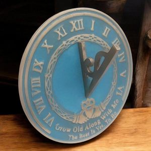 Reloj de Sol de Latón Macizo de 8 Pulgadas con Acabado Antiguo, Reloj de Jardín con Números Romanos, Elegante Decoración para Exteriores y Hogar, Regalo - Product Image 6