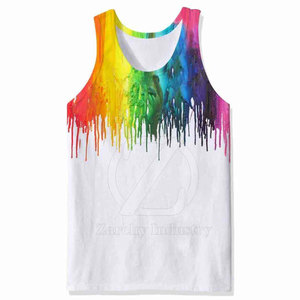 Online Best Selling Cheap Price Knitted Breathable Casual Tank <b>Top</b> Custom Design Size Fitness Use Men Sublimation Quick Dry - Product Image 2