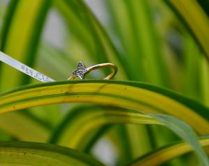 Auténtico anillo de diamante de oro macizo de 14K y 18K, joyería de diamante Real Natural, diseño impresionante - Product Image 4