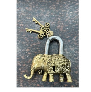 Fresh Arrival Premium Quality Brass <b>Padlock</b> Middle Duty Safety Antique Simple and Attractive Look Bookmark Product Type - Product Image 2
