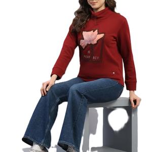 Sudadera Extra Grande de Felpa 100% Algodón Orgánico para Mujer, Estilo Casual con Capucha para Invierno, con Etiqueta Privada, Ideal para Impresión - Product Image 6