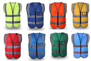 Chaleco Reflectante de Seguridad Vial para Trabajo de Construcción, Chaqueta Reflectante de Trabajo de Motocicleta de Alta Visibilidad con Bolsillo - Product Image 2