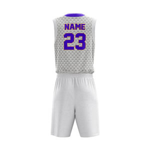 <b>Top</b> Selling <b>Men's</b> 100% Polyester <b>Basketball</b> Uniform Custom Made Sportswear with Logo Printing Set Style - Product Image 6