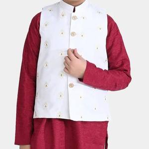 Edición limitada niños Shalwar Kameez con chaleco niños pakistaní indio tradicional Eid traje de fiesta de boda niños con estilo - Product Image 4