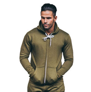 El último chándal hecho a medida para hombre, traje de jogging de lana de patrón sólido ecológico para invierno para actividades al aire libre - Product Image 5