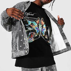 Facile à porter Friendly Budget Acid Wash Jeans Jacket Prix bas Séchage rapide Sun Faded Vintage Terry High Street Denim Jacket - Product Image 3