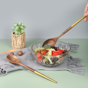 Juego de 5 utensilios de madera para cocinar, Set de utensilios de cocina antiadherentes, espátula de madera, herramientas de cocina - Product Image 2