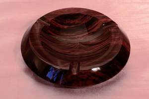 Cendrier en bois rustique avec couvercle fabriqué à la main avec une finition lisse parfait pour les maisons cafés restaurants et balcons d'hôtel - Product Image 5