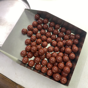 ลูกหยกสีน้ำตาลขนาด4มม. แบบเรียบคุณภาพเยี่ยมอัญมณีหลวมจากการผลิต - Product Image 3