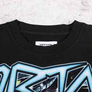 Camisetas de gran tamaño con estampado DTG de cuello redondo de manga corta de algodón pesado con logotipo personalizado - Product Image 4