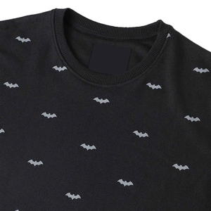 Sudaderas personalizadas para hombre, de algodón 100% grueso, con cuello redondo, lisas, teñidas, con patrón básico. - Product Image 2