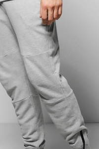Pakistan Manufacture Men's Casual Training Jogging <b>Trousers</b> Lightweight Polyester Canvas Mid <b>Elastic</b> Waist Breathable Quick Dry - Product Image 3