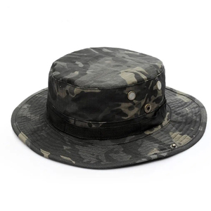 Chapeau camouflage à large bord pour la pêche et la chasse Matériau léger à séchage rapide Conception de blocage du soleil pour la protection estivale - Product Image 6
