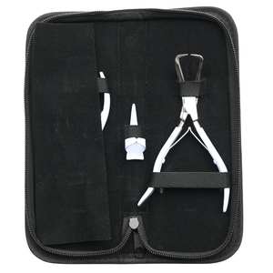 Ensemble de pinces pour extensions de cheveux, pinces à sertir, pinces pour retirer les micro-perles, anneau de séparation des doigts pour extensions de cheveux à micro-anneaux, ensemble d'outils - Product Image 5