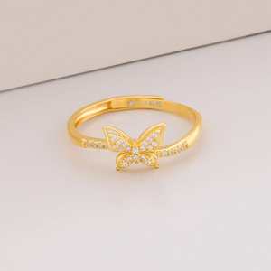 Bague en diamant platine avec placage rhodium - Design romantique pour un usage quotidien (argent 92,5) - Product Image 2